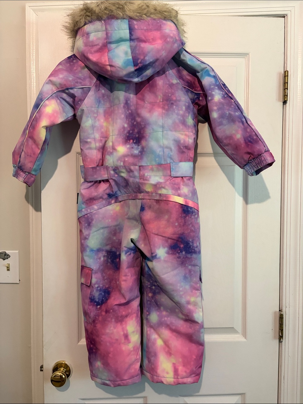 Blue Magic Girls Galaxy Print Snowsuit - Purple Pink Blue - Picture 3 of 3